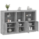 Dressoir Met Led-Verlichting 162X37X100 Cm Kleurig
