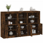 Dressoir Met Led-Verlichting 162X37X100 Cm Kleurig