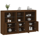 Dressoir Met Led-Verlichting 162X37X100 Cm Kleurig