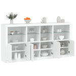 Dressoir Met Led-Verlichting 202X37X100 Cm Kleurig