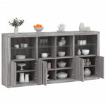 Dressoir Met Led-Verlichting 202X37X100 Cm