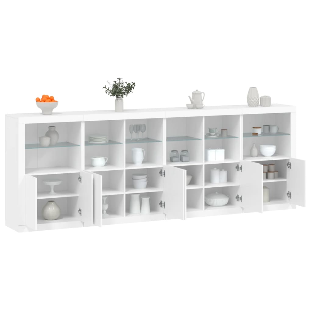 Dressoir Met Led-Verlichting 283X37X100 Cm Kleurig