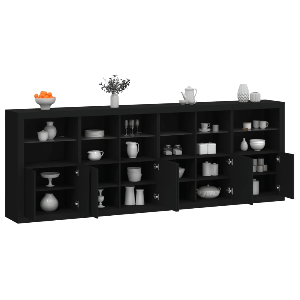 Dressoir Met Led-Verlichting 283X37X100 Cm Kleurig