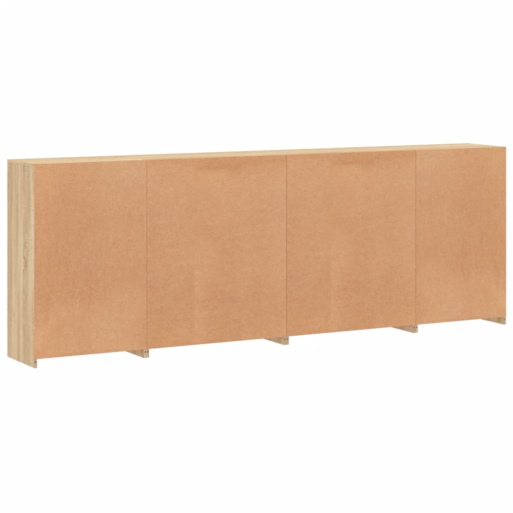 Dressoir Met Led-Verlichting 283X37X100 Cm Kleurig