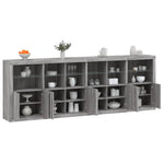 Dressoir Met Led-Verlichting 283X37X100 Cm Kleurig