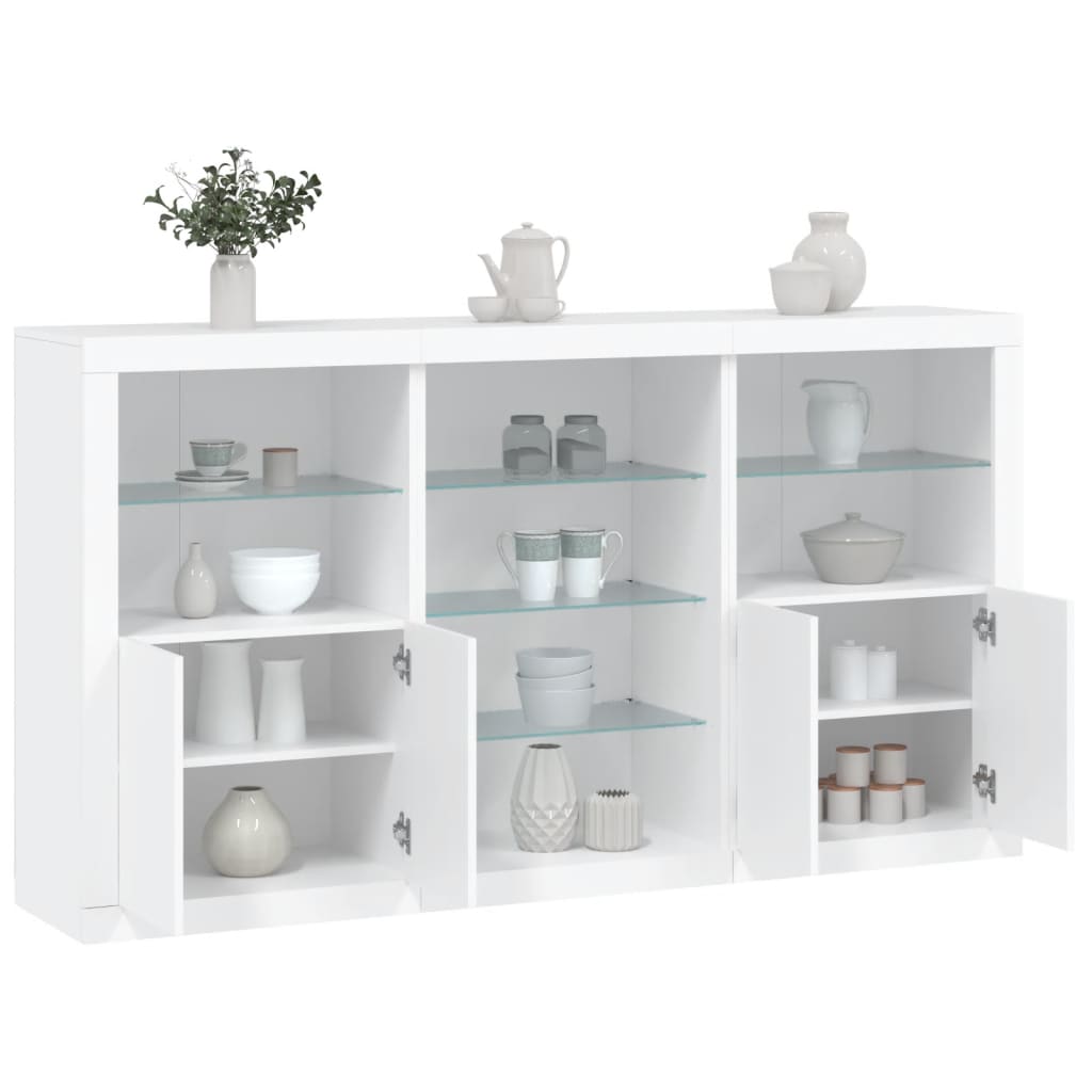 Dressoir Met Led-Verlichting 181,5X37X100 Cm