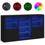 Dressoir Met Led-Verlichting 181,5X37X100 Cm