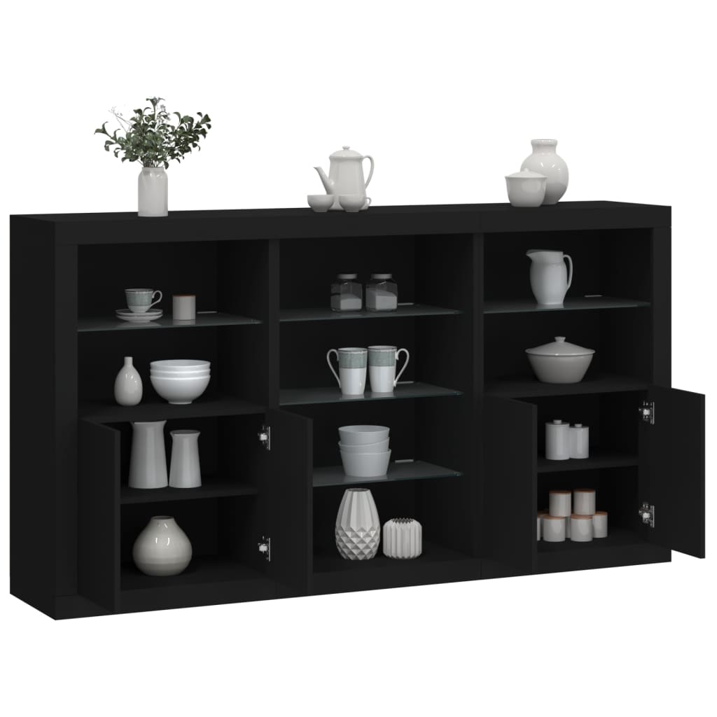 Dressoir Met Led-Verlichting 181,5X37X100 Cm