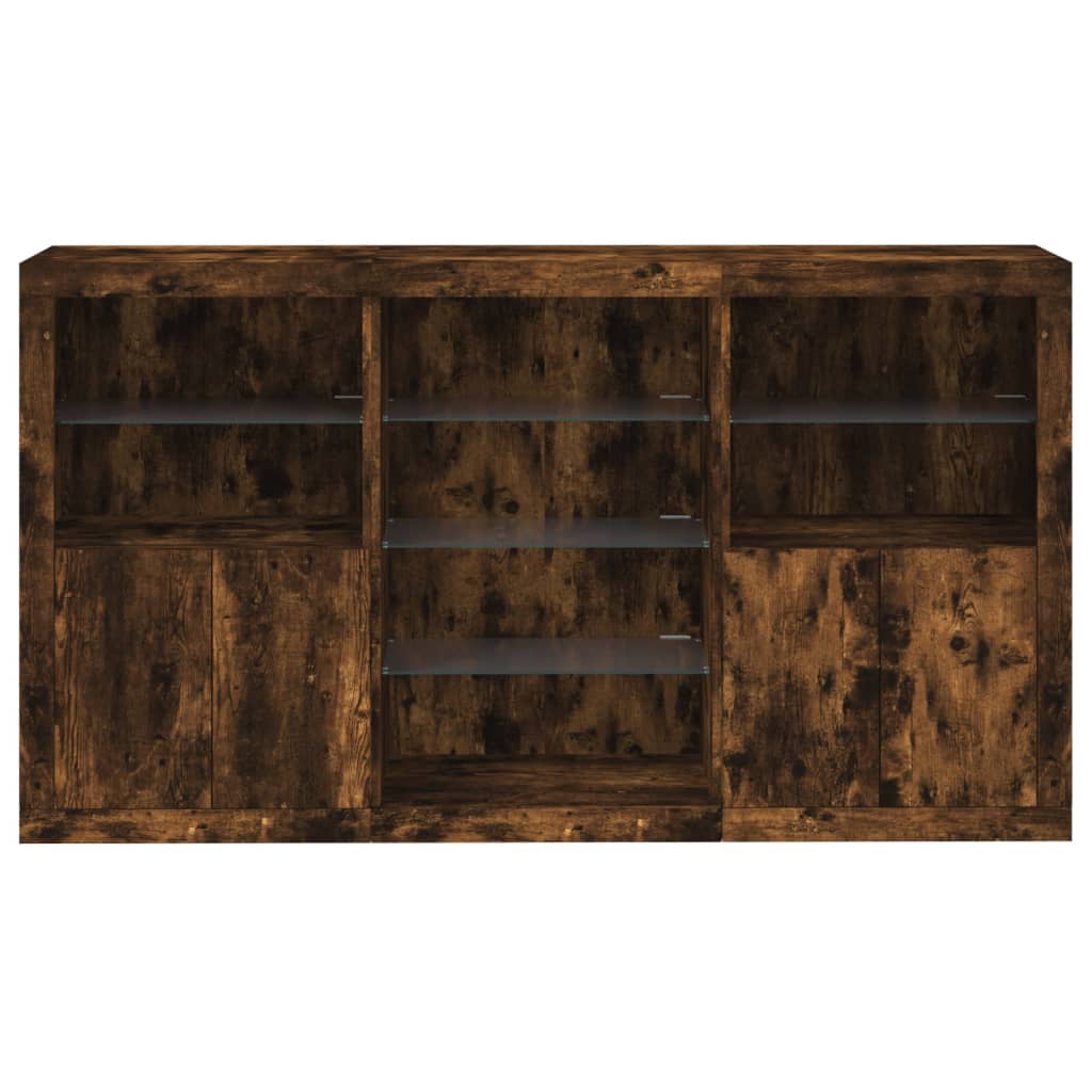 Dressoir Met Led-Verlichting 181,5X37X100 Cm Kleur