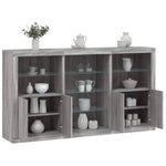 Dressoir Met Led-Verlichting 181,5X37X100 Cm