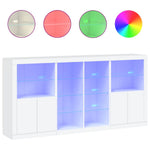 Dressoir Met Led-Verlichting 202X37X100 Cm