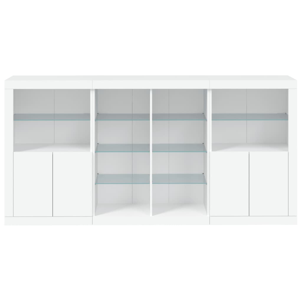 Dressoir Met Led-Verlichting 202X37X100 Cm