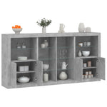 Dressoir Met Led-Verlichting 202X37X100 Cm