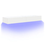 Tv-Meubelen Met Led-Verlichting 60X35X15,5 Cm Wit