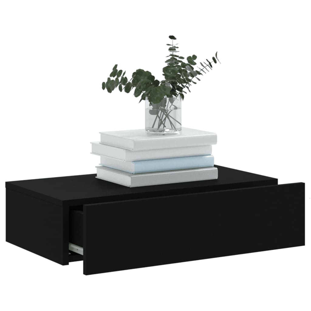 Tv-Meubel Met Led-Verlichting 60X35X15,5 Cm Zwart