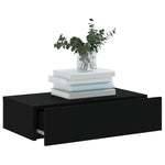 Tv-Meubel Met Led-Verlichting 60X35X15,5 Cm Zwart