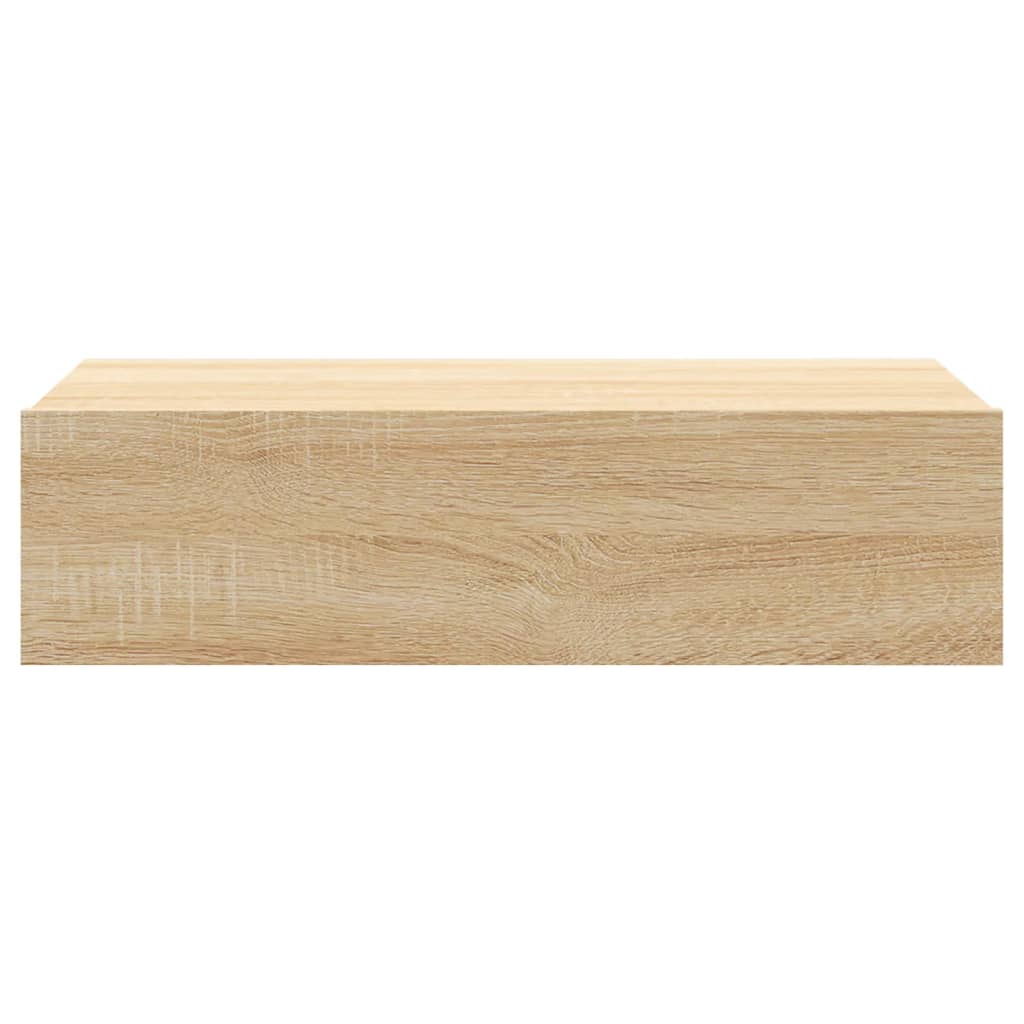 Tv-Meubel Met Led-Verlichting 60X35X15,5 Cm Kleurig Sonoma Eiken