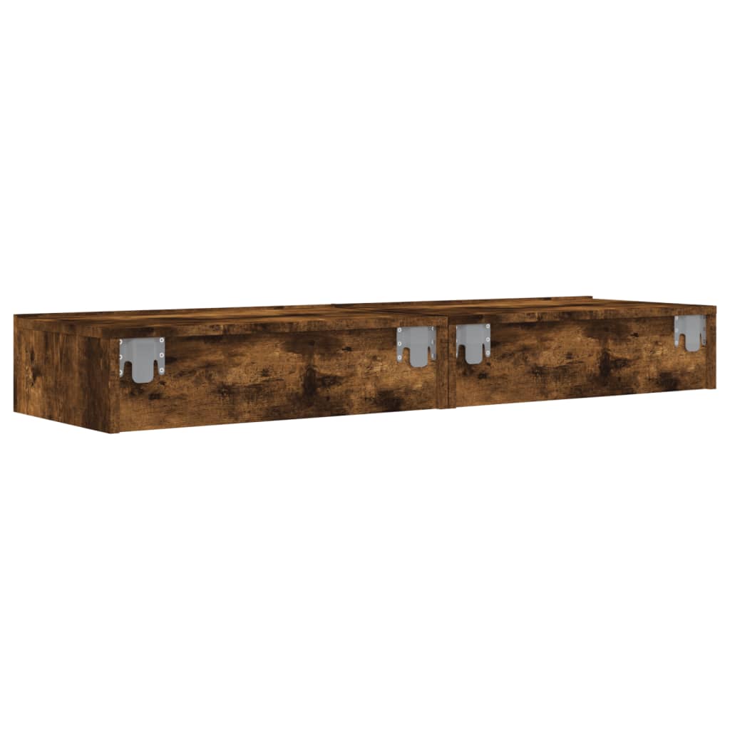 Tv-Meubels Met Led 60X35X15,5 Cm Kleur Gerookt Eiken