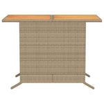 3-Delige Bistroset Met Kussens Poly Rattan Beige