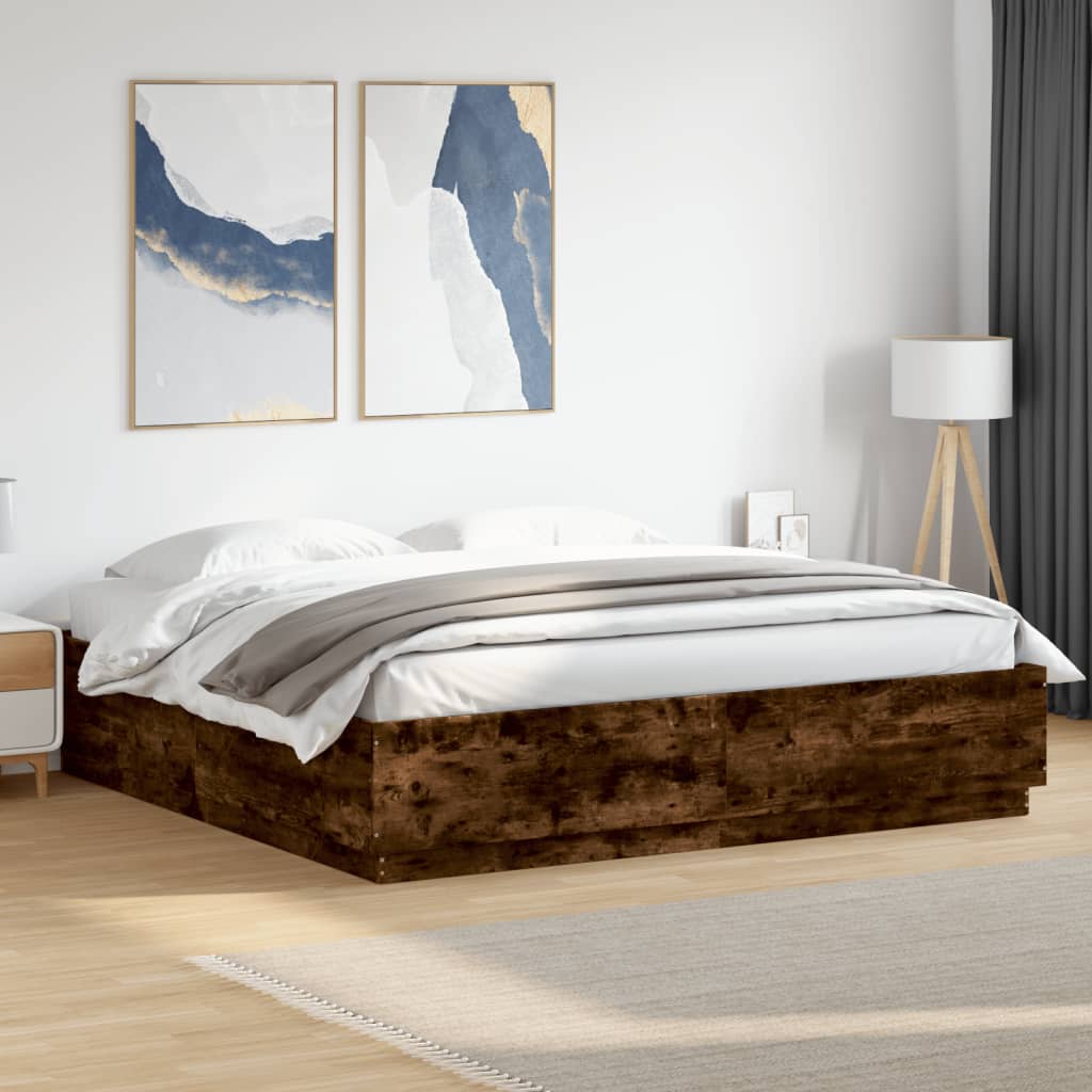 Bedframe Bewerkt Hout