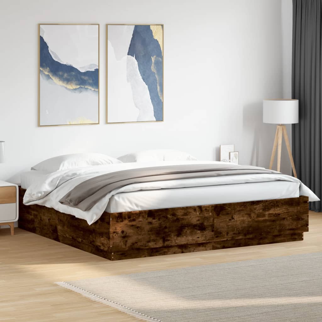 Bedframe Bewerkt Hout