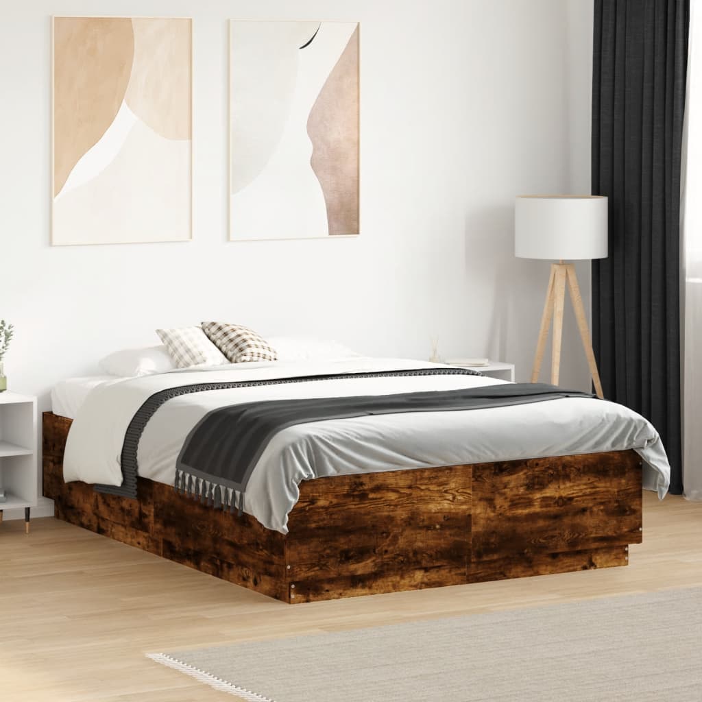 Bedframe Bewerkt Hout