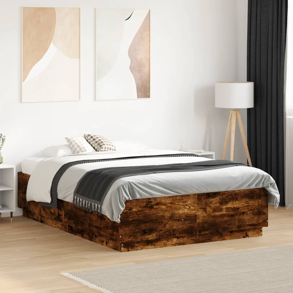 Bedframe Bewerkt Hout