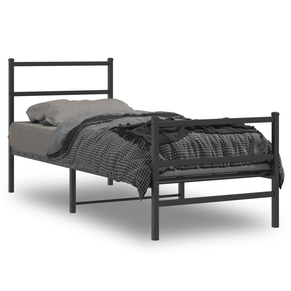 Bedframe Met Hoofd- En Voeteneinde Metaal