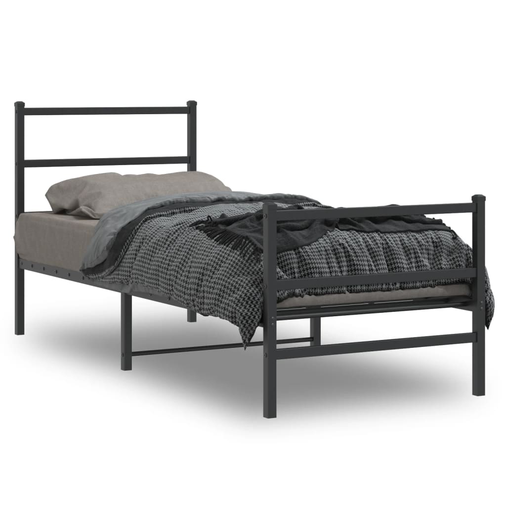 Bedframe Met Hoofd- En Voeteneinde Metaal