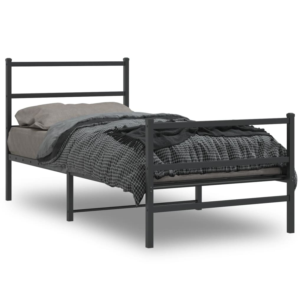 Bedframe Met Hoofd- En Voeteneinde Metaal