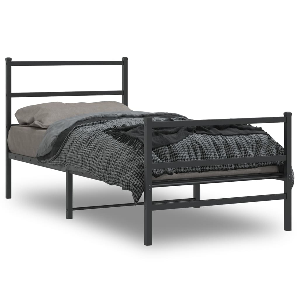 Bedframe Met Hoofd- En Voeteneinde Metaal