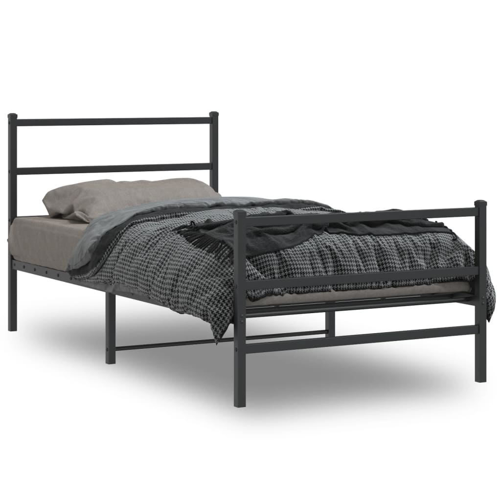 Bedframe Met Hoofd- En Voeteneinde Metaal