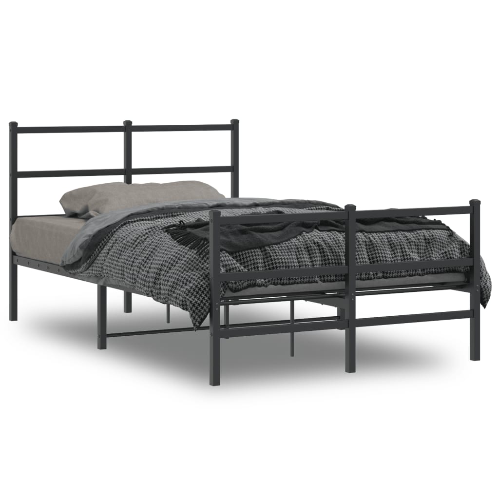 Bedframe Met Hoofd- En Voeteneinde Metaal