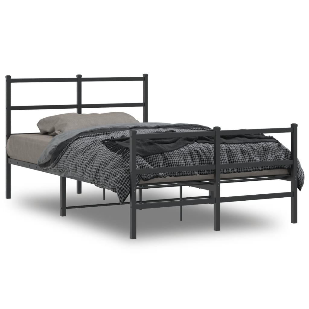 Bedframe Met Hoofd- En Voeteneinde Metaal