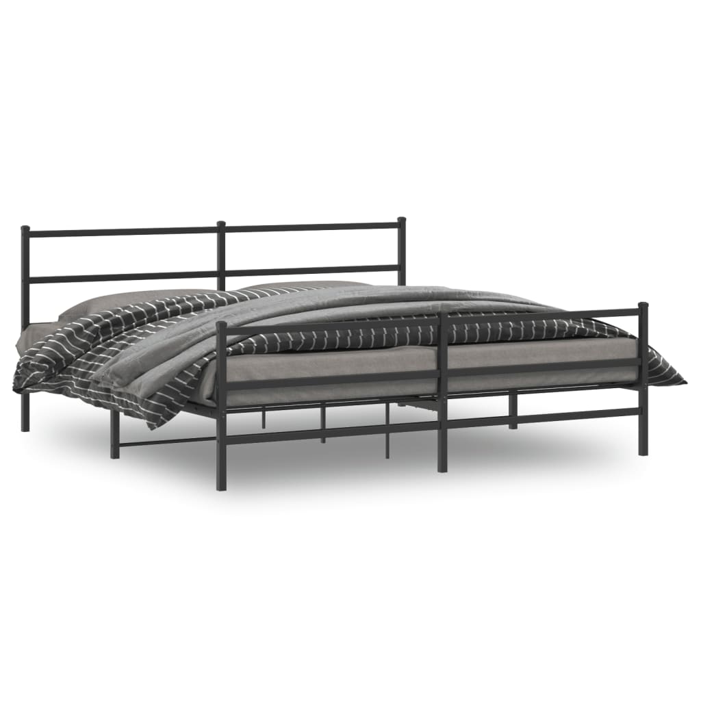 Bedframe Met Hoofd- En Voeteneinde Metaal