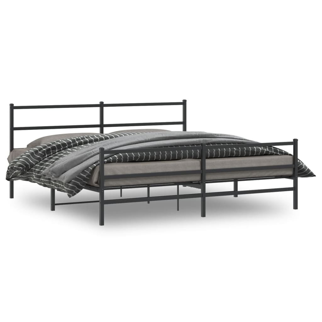 Bedframe Met Hoofd- En Voeteneinde Metaal