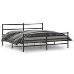 Bedframe Met Hoofd- En Voeteneinde Metaal