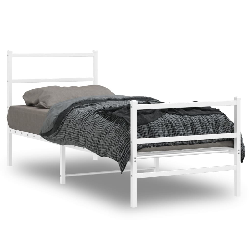 Bedframe Met Hoofd- En Voeteneinde Metaal