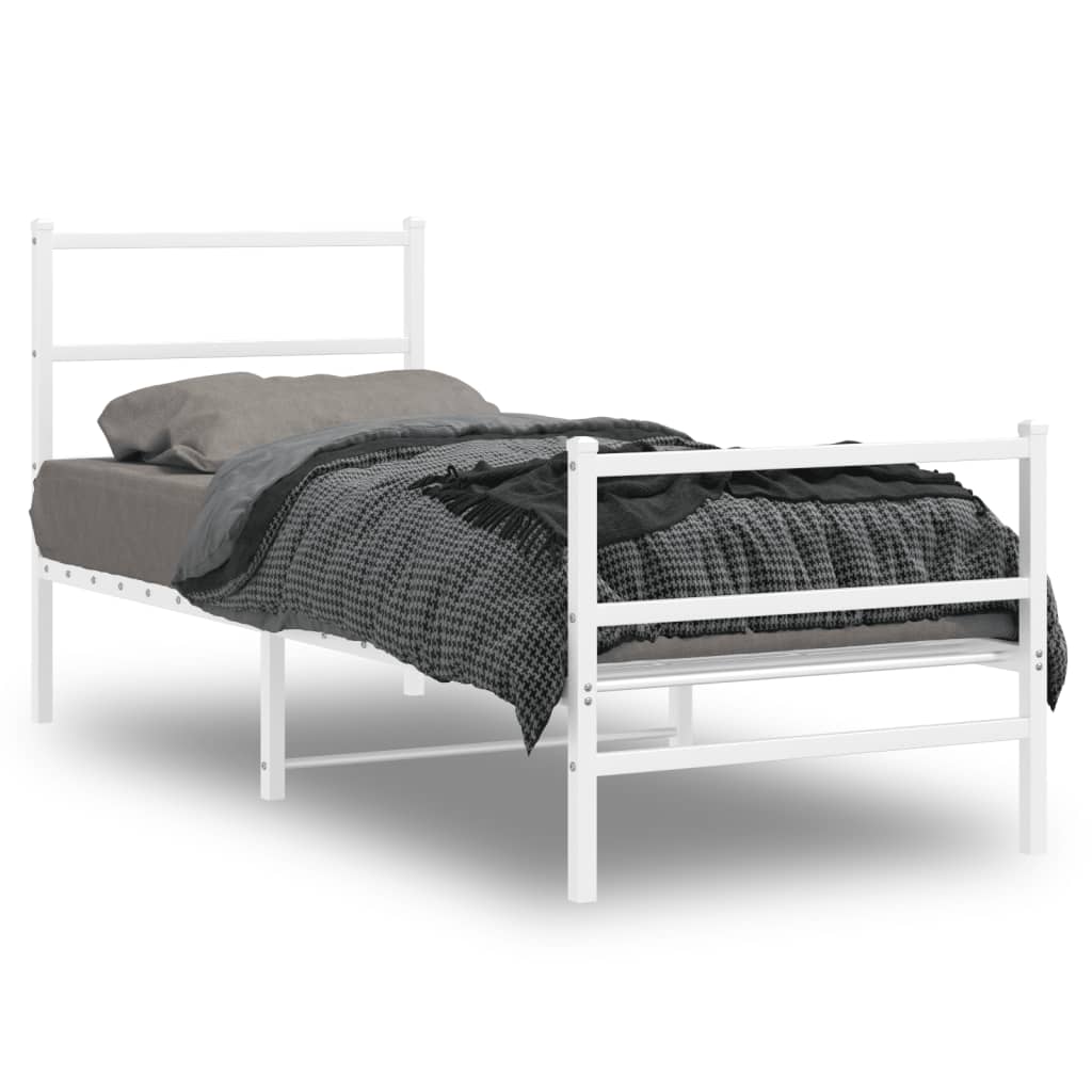 Bedframe Met Hoofd- En Voeteneinde Metaal
