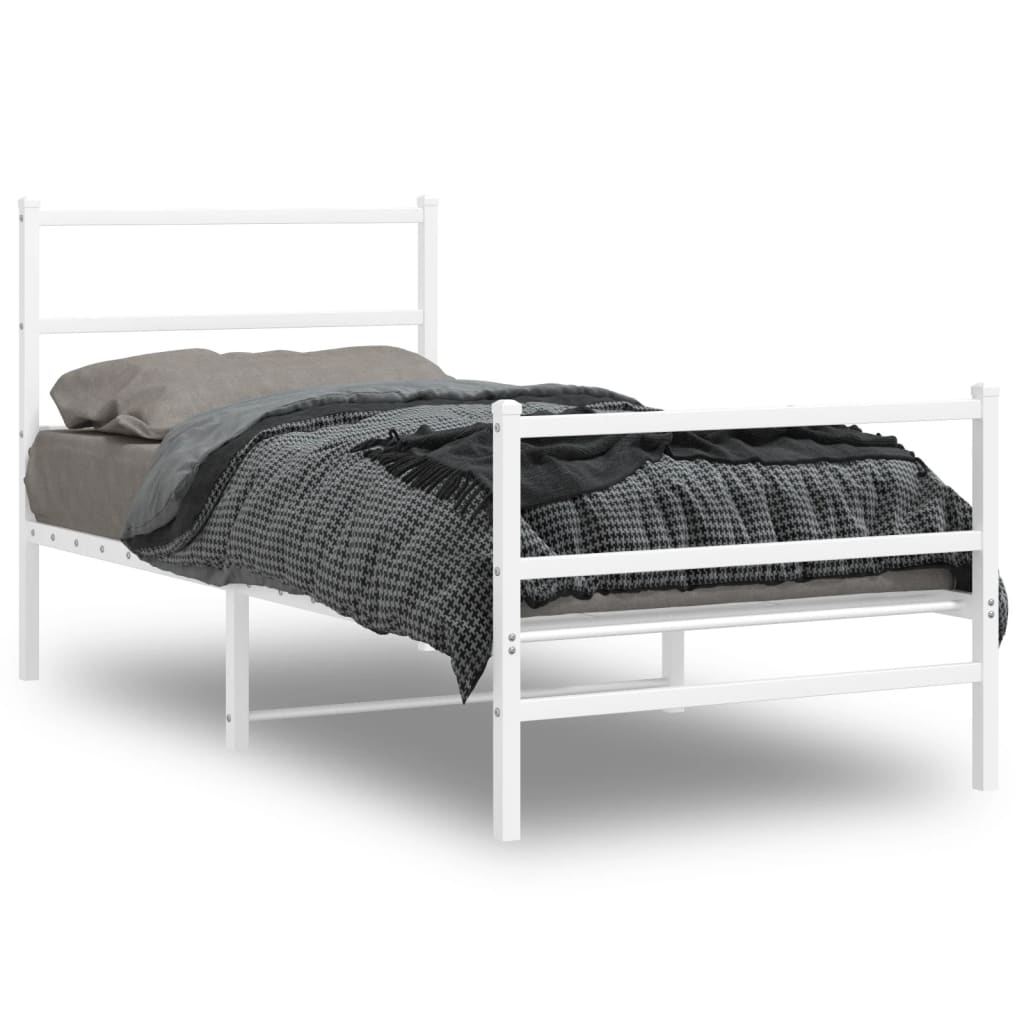 Bedframe Met Hoofd- En Voeteneinde Metaal