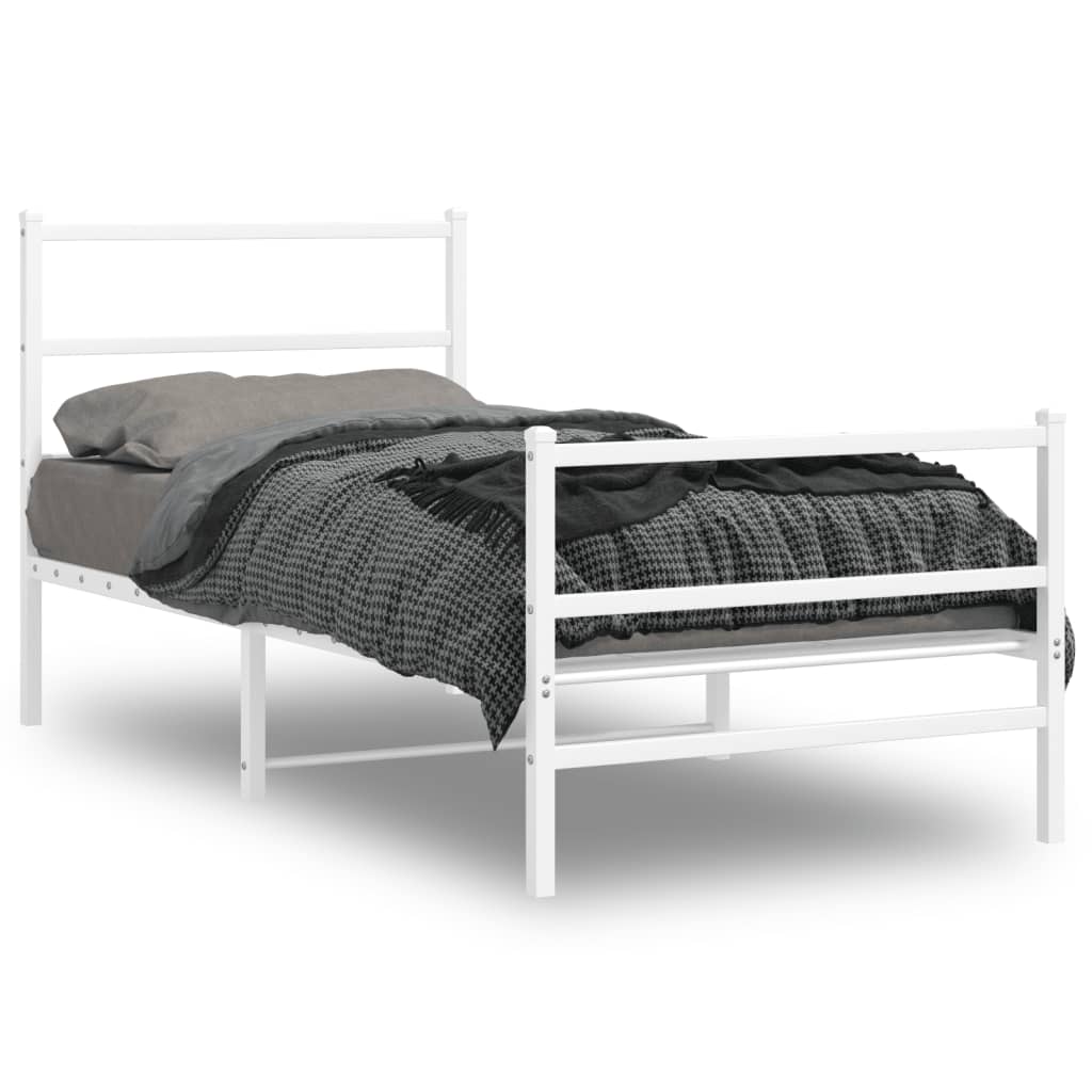 Bedframe Met Hoofd- En Voeteneinde Metaal