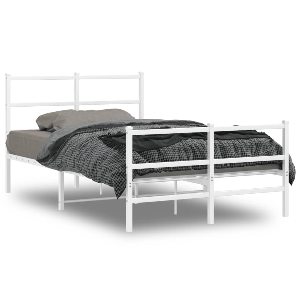 Bedframe Met Hoofd- En Voeteneinde Metaal