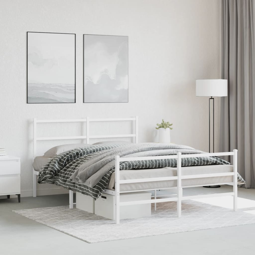 Bedframe Met Hoofd- En Voeteneinde Metaal