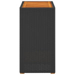 Tuinbijzettafel Met Houten Blad Poly Rattan