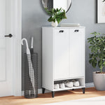 Schoenenkast Viken Massief Grenenhout Wit