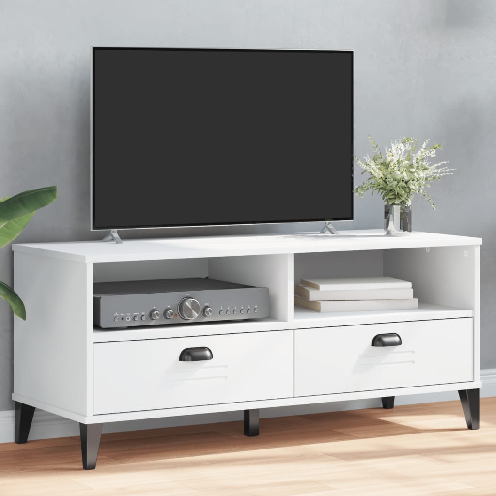 Tv-Meubel Viken Bewerkt Hout Grijs
