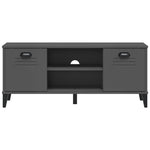 Schoenenbank Viken 106X35X45 Cm Grenenhout Antracietgrijs