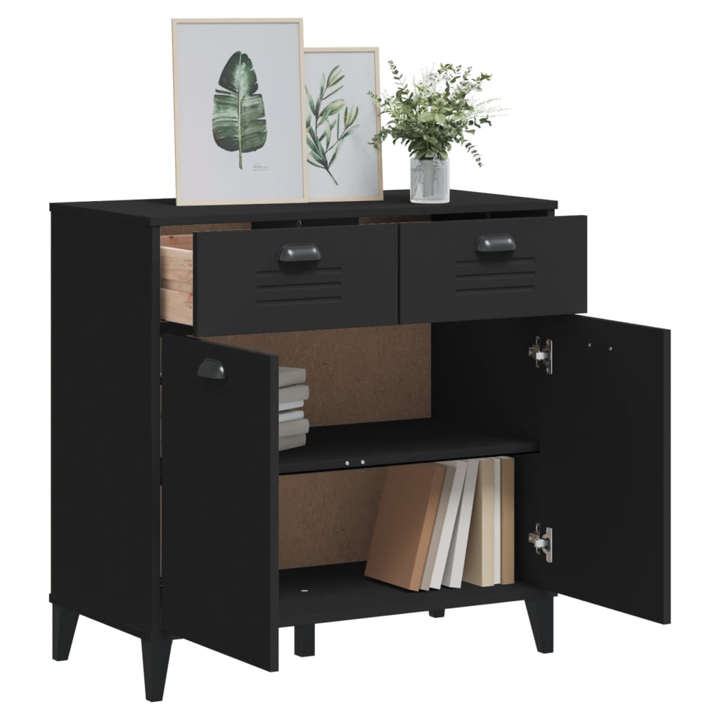 Dressoir Viken 80X40X80 Cm Bewerkt Hout