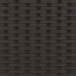 Tuinbank 2-Zits Met Luifel En Voetenbanken Poly Rattan Zwart