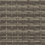 Tuinbank 2-Zits Met Luifel En Voetenbanken Poly Rattan Grijs